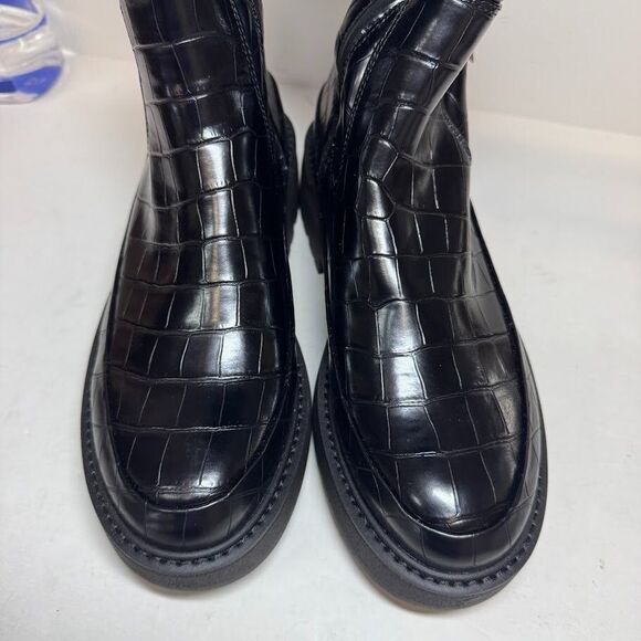 Franco Sarto Womens 7.5 M WC Black Janna Over The Knee Platform Boots NIB HV7 - Picture 6 of 6